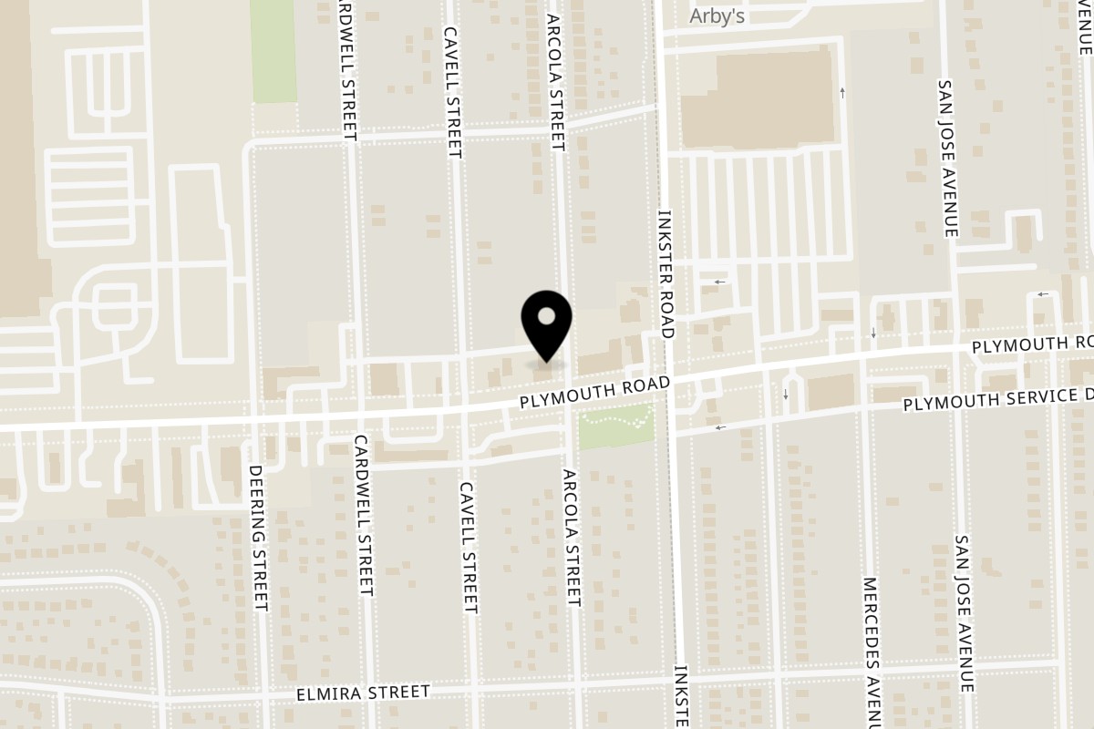 Map showing the location of What The Phở on 27524 Plymouth Rd in Livonia